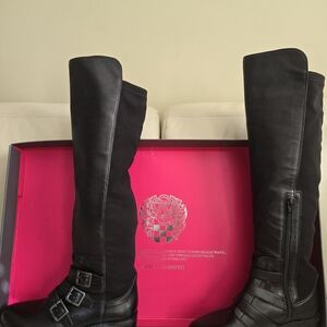 Vince Camuto Black Knee-High Boots